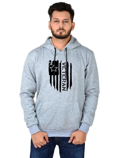 men front print hooded sweatshirt - 20564419 - Standard Image - 0