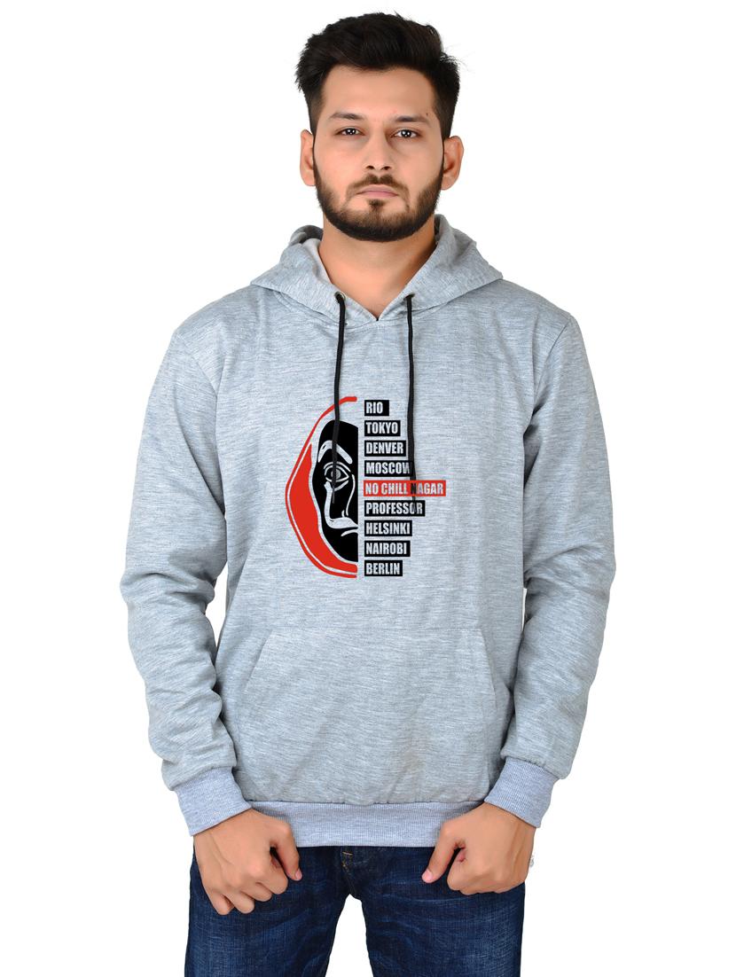 men front print hooded sweatshirt - 20564466 -  Zoom Image - 0