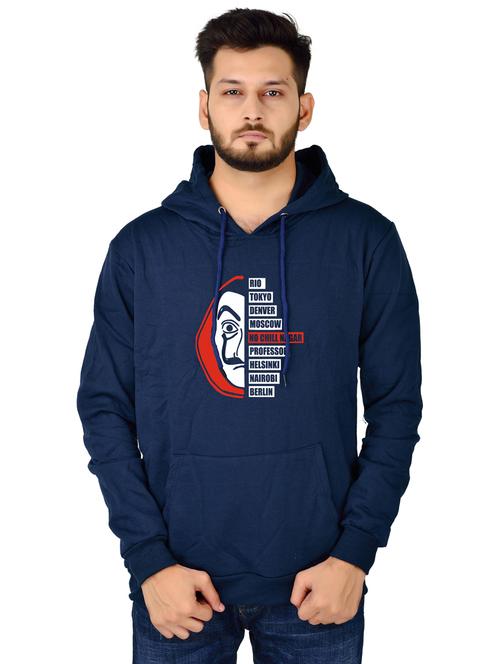 men front print hooded sweatshirt - 20564468 - Standard Image - 0