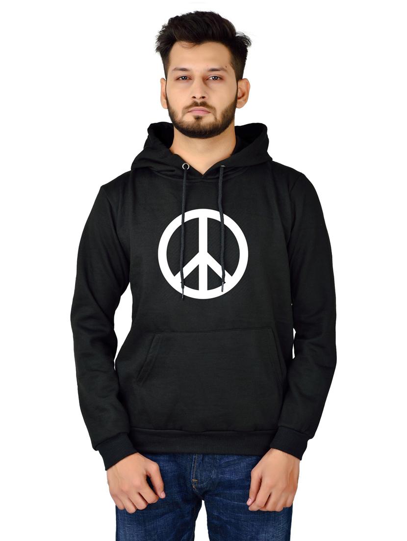 men front print hooded sweatshirt - 20564493 -  Zoom Image - 0