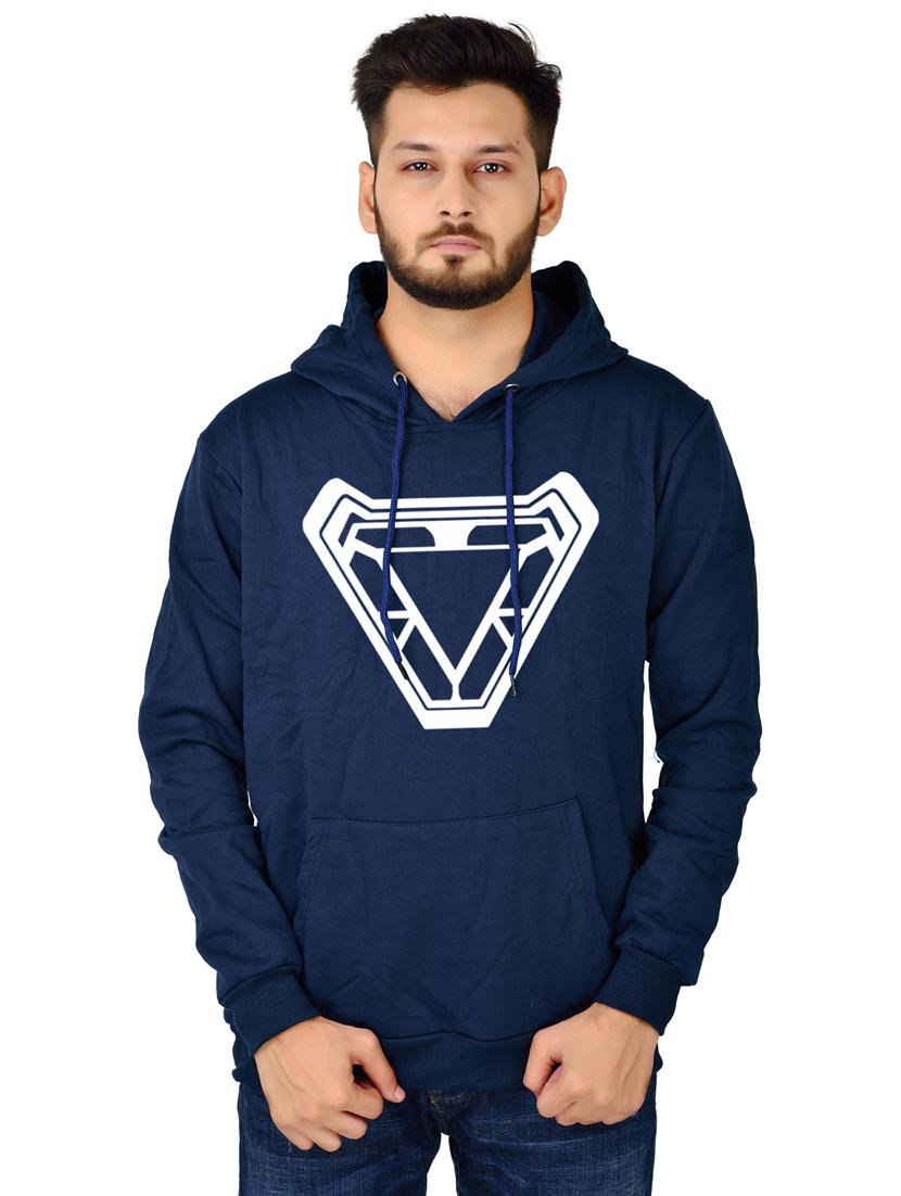 men front print hooded sweatshirt - 20564576 -  Zoom Image - 0