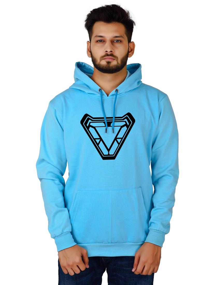 men front print hooded sweatshirt - 20564582 -  Zoom Image - 0