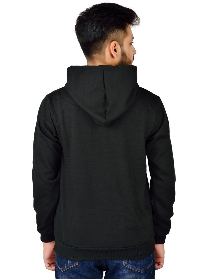 men black typographic hooded sweatshirt - 20564679 - Standard Image - 3