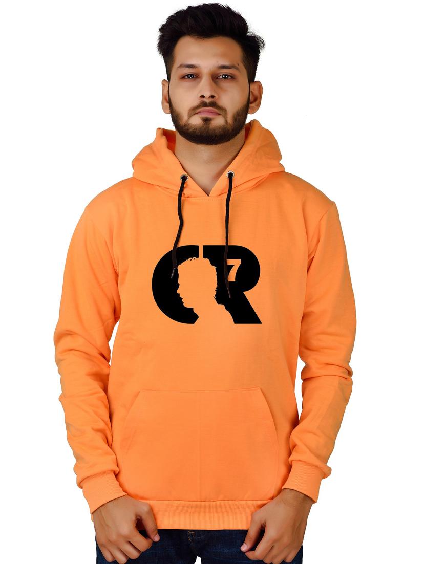 men orange graphic hooded sweatshirt - 20564683 - Zoom Image - 0