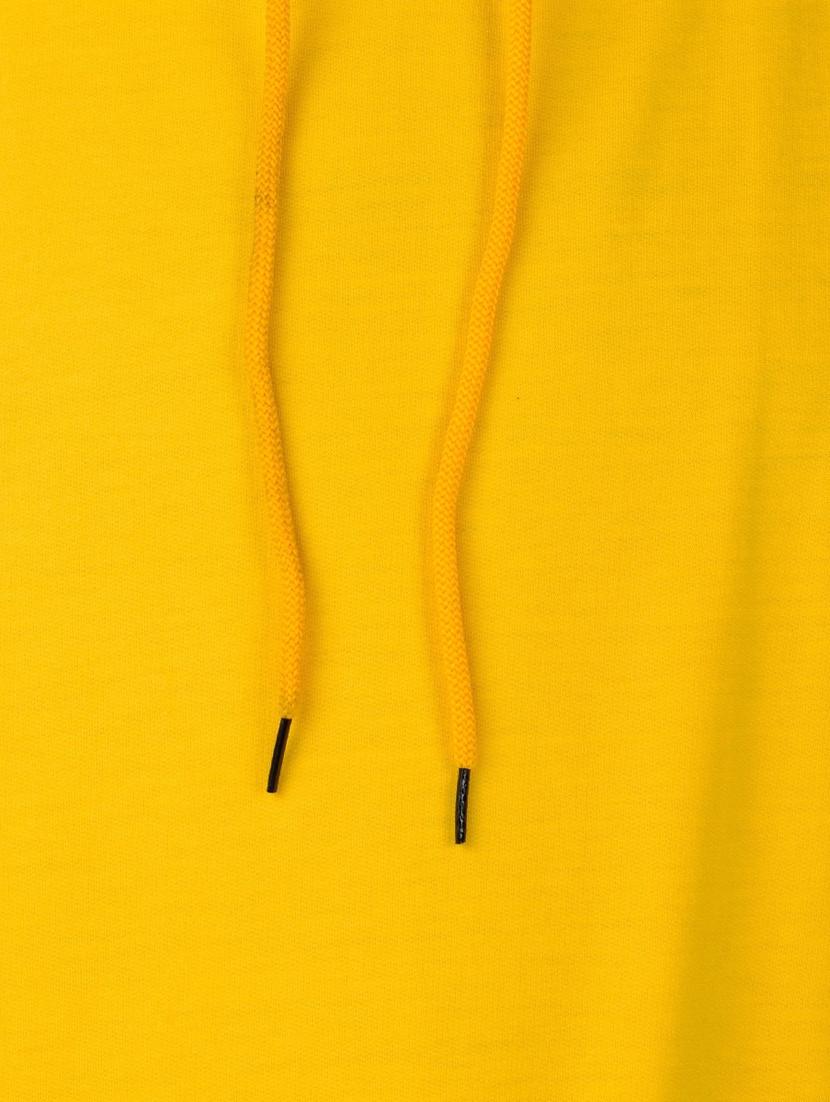 men yellow typographic hooded sweatshirt - 20564694 - Standard Image - 3