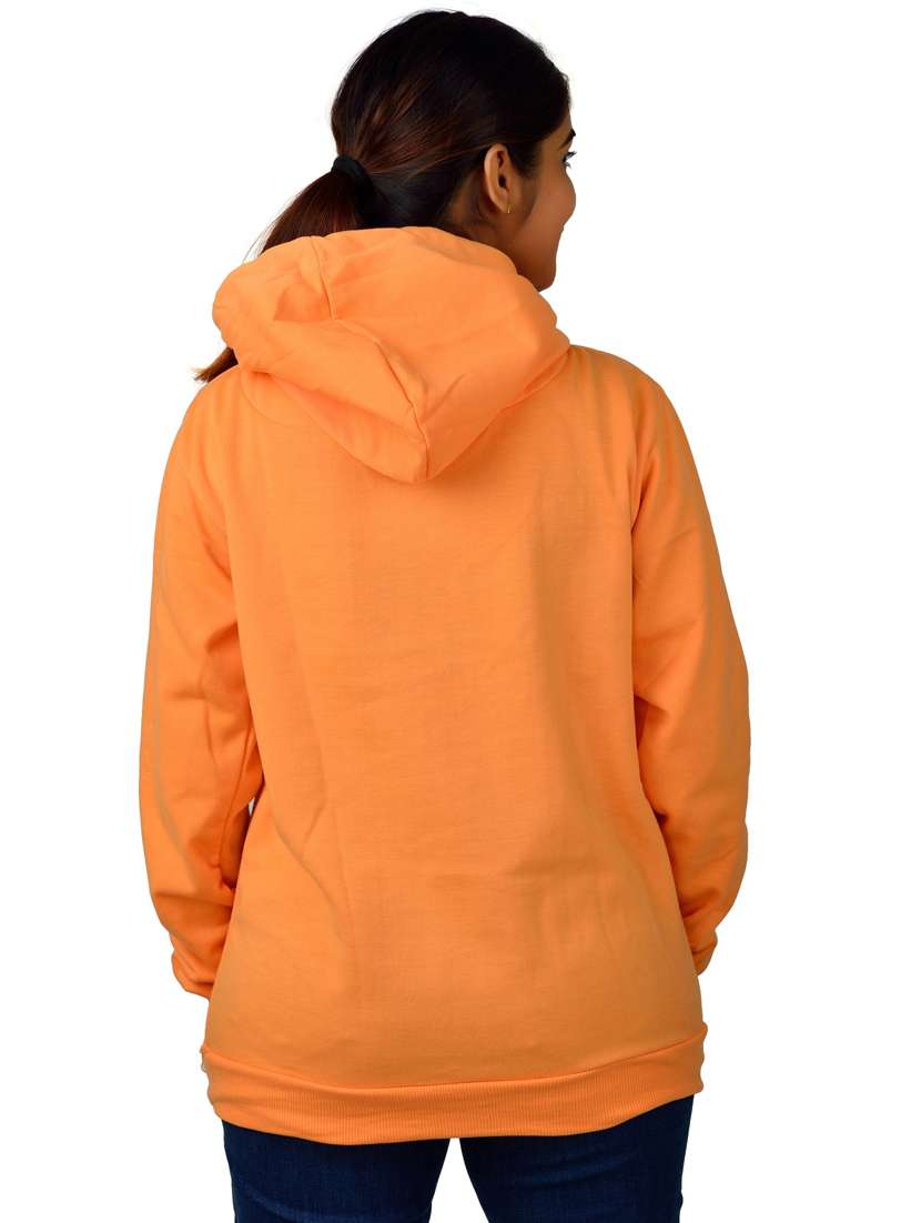 orange long sleeve hooded sweatshirt - 20564814 - Standard Image - 3