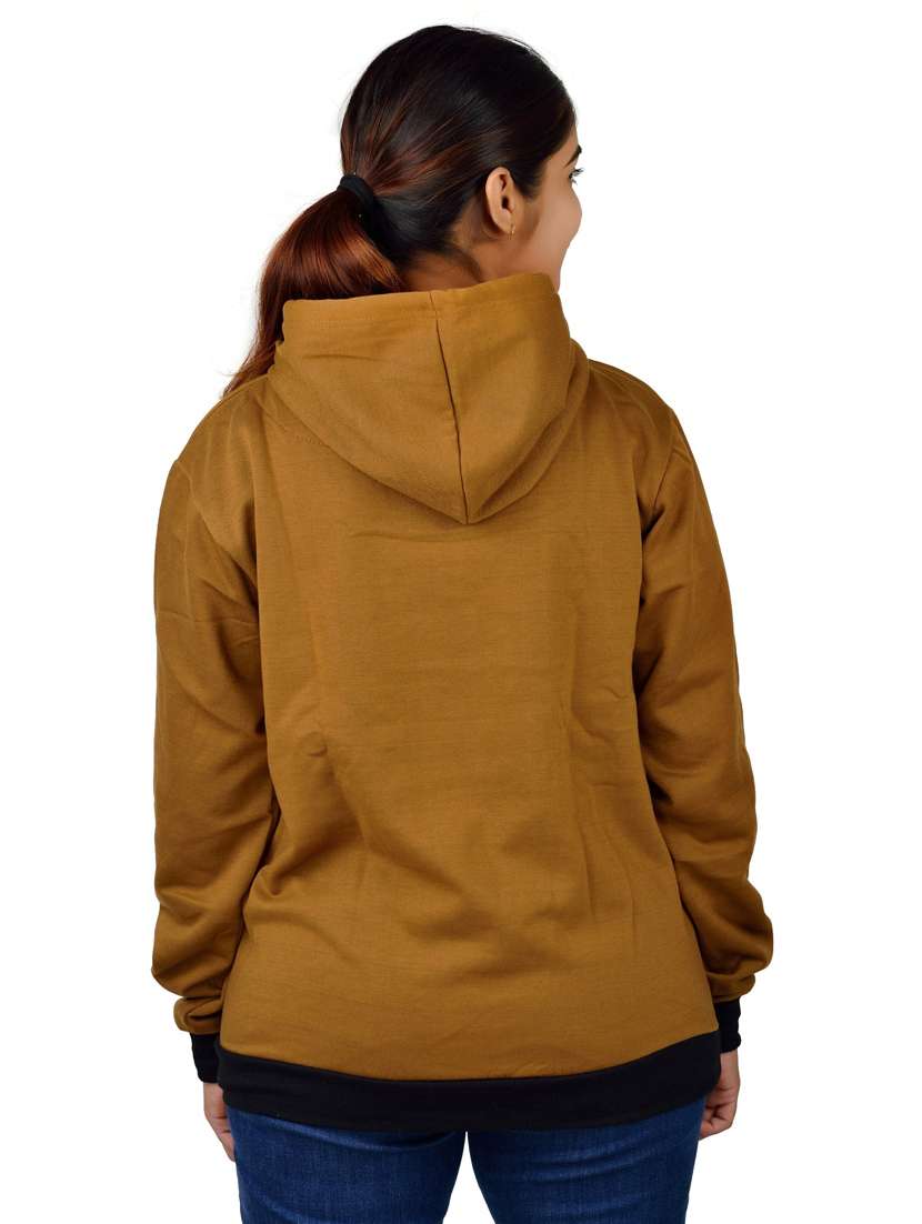 brown long sleeve hooded sweatshirt - 20564832 - Standard Image - 3