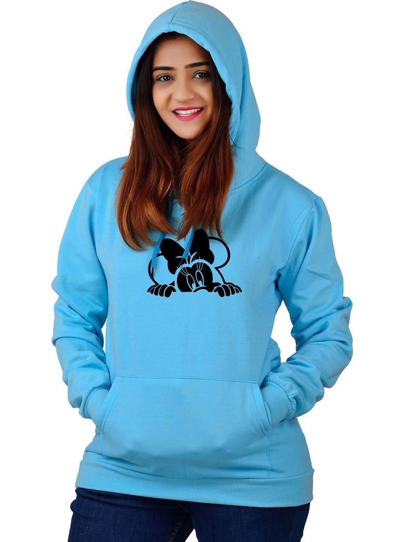 blue long sleeve hooded sweatshirt - 20564877 - Zoom Image - 0