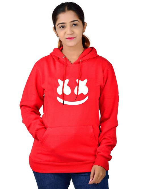 red long sleeve hooded sweatshirt - 20564880 -  Standard Image - 0