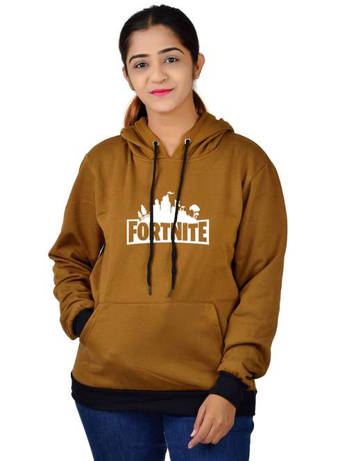 brown long sleeve hooded sweatshirt - 20564899 - Standard Image - 0
