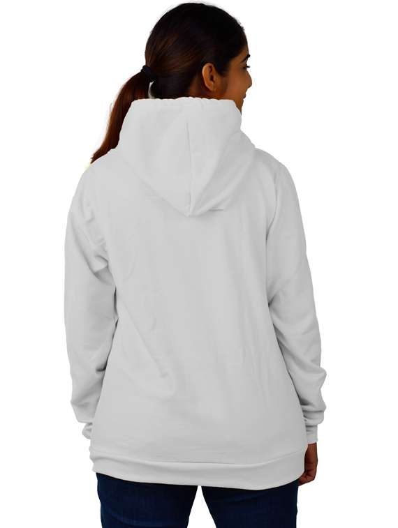 white long sleeve hooded sweatshirt - 20564942 -  Standard Image - 3