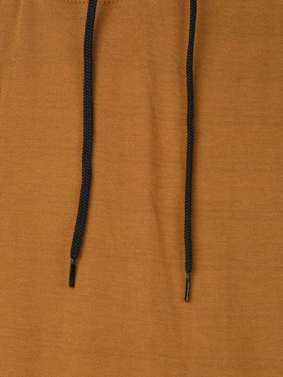 brown long sleeve hooded sweatshirt - 20564944 -  Standard Image - 3