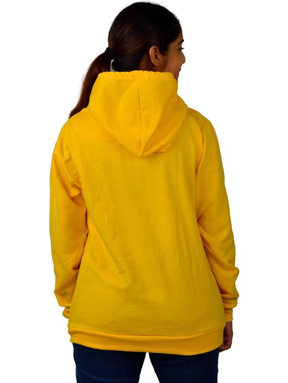 yellow long sleeve hooded sweatshirt - 20564946 - Standard Image - 3