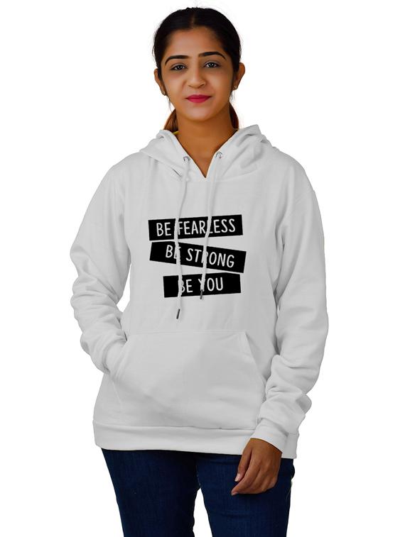 white long sleeve hooded sweatshirt - 20564958 - Zoom Image - 0