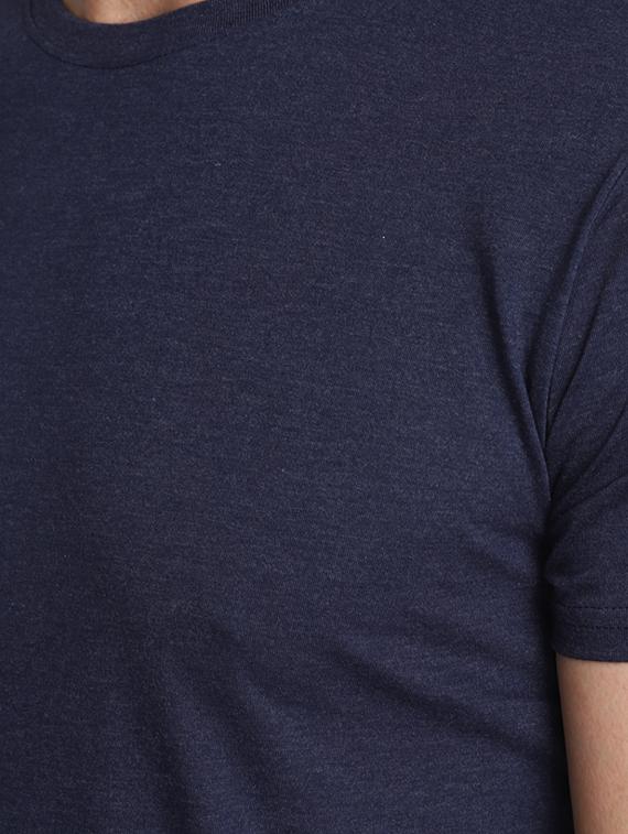 navy blue cotton regular t-shirt - 20565237 - Standard Image - 3