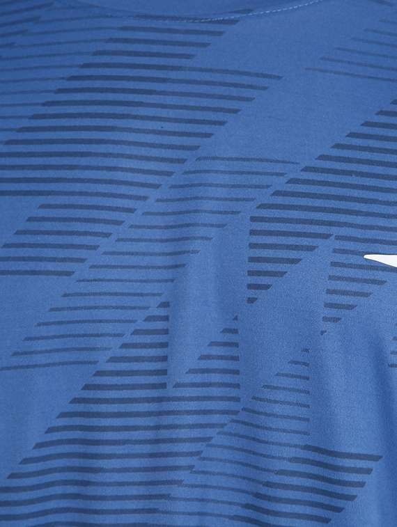 blue cotton all over print tshirt - 20565239 -  Standard Image - 3