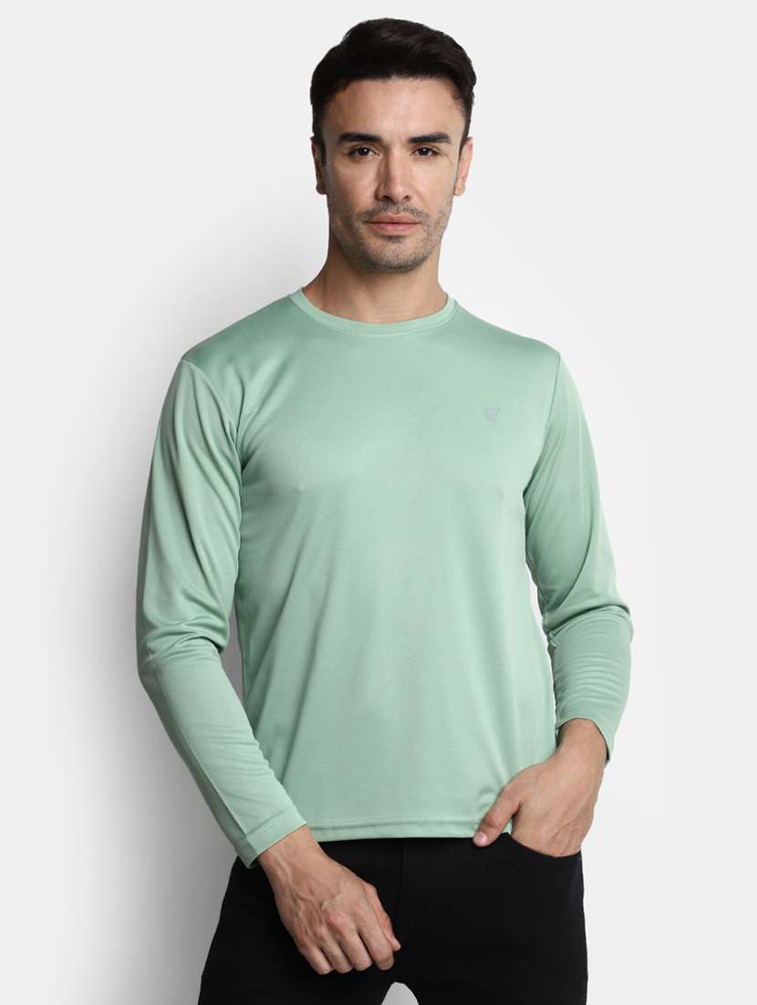 green cotton plain tshirt