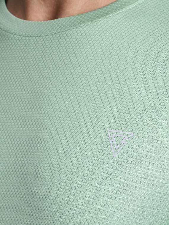 green cotton plain tshirt - 20565263 -  Standard Image - 3