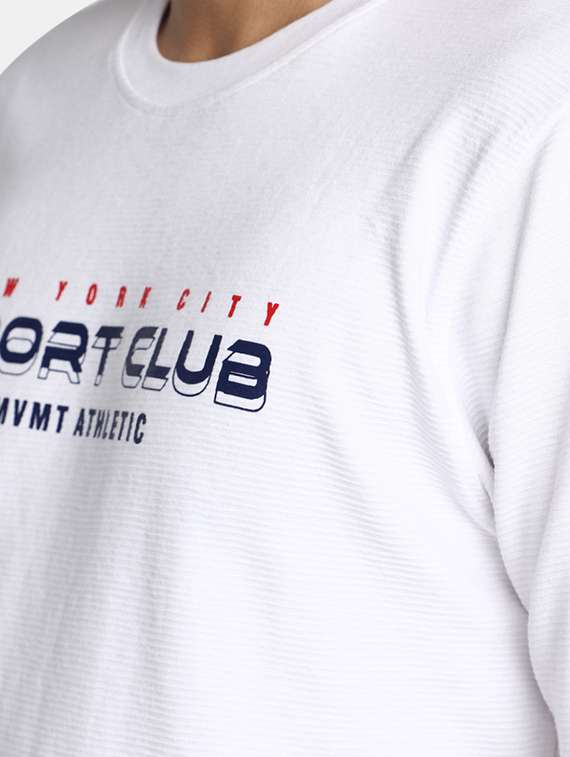 white cotton chest print tshirt - 20565269 -  Standard Image - 3