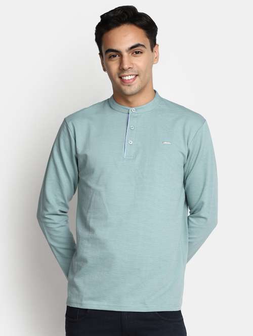 light blue cotton regular t-shirt - 20565291 - Standard Image - 0