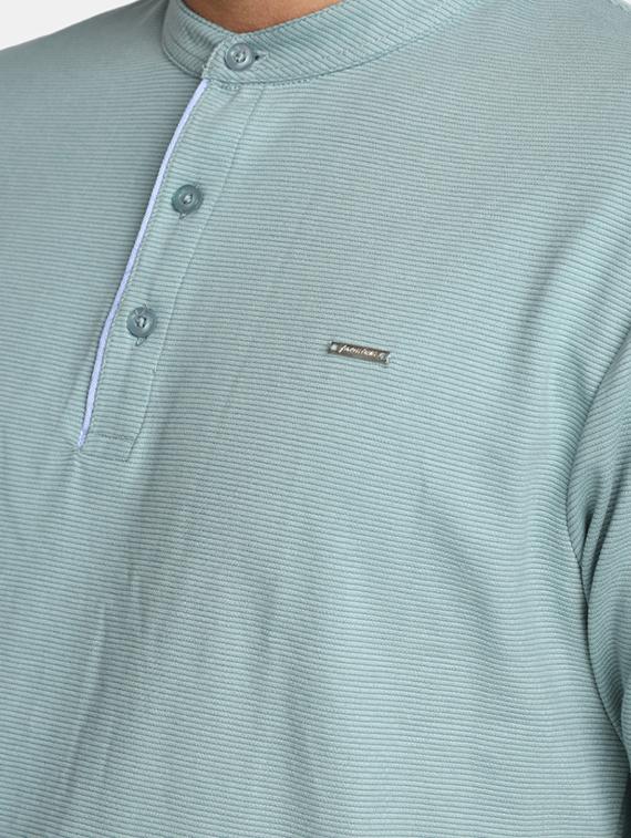 light blue cotton regular t-shirt - 20565291 - Standard Image - 3