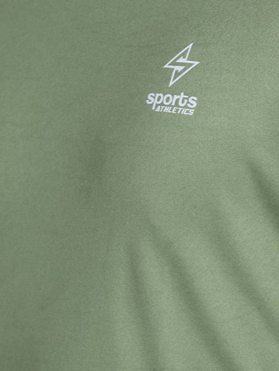 men crew neck placement print t-shirt - 20565294 -  Standard Image - 3