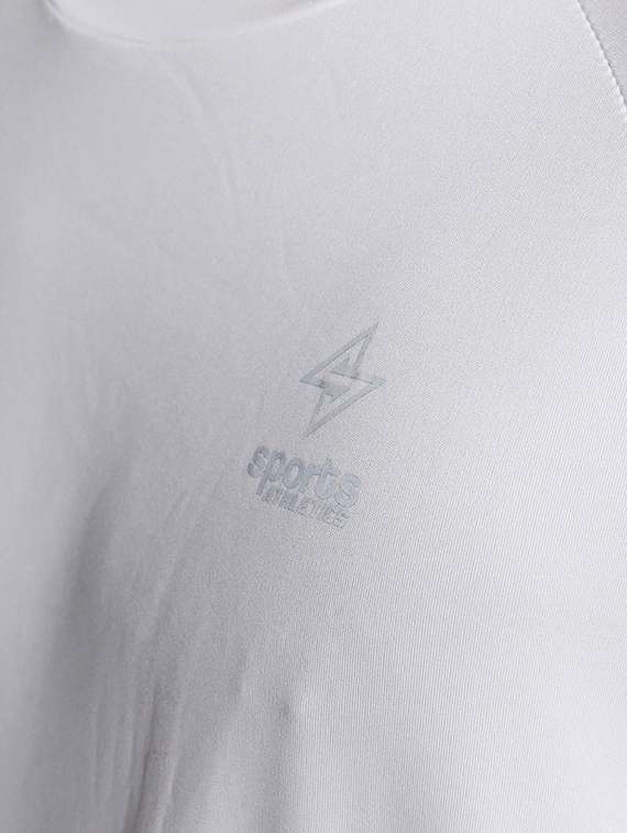 white cotton placement print tshirt - 20565297 -  Standard Image - 3