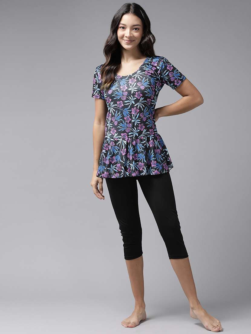 women printed functional swimsuit