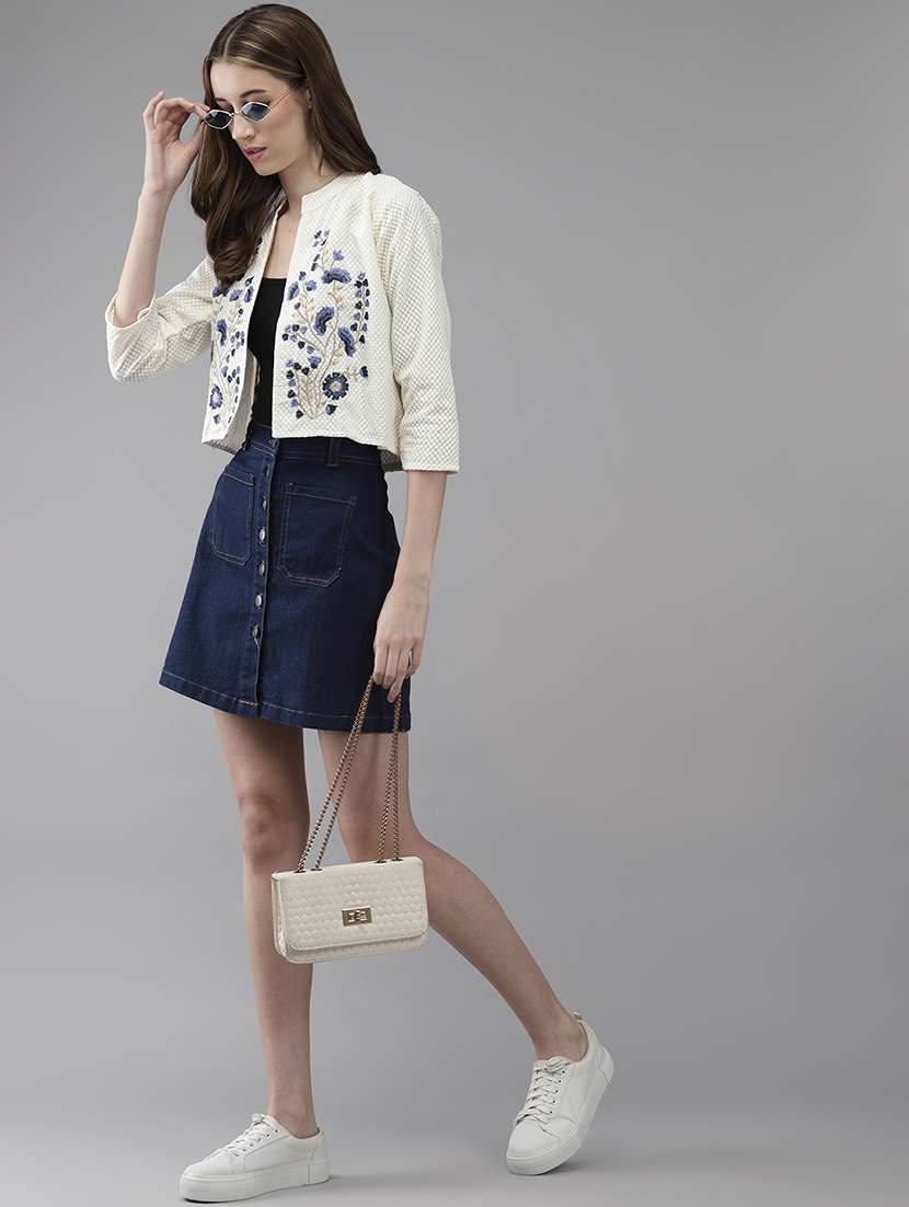 white embroidered jacket - 20567031 -  Standard Image - 3