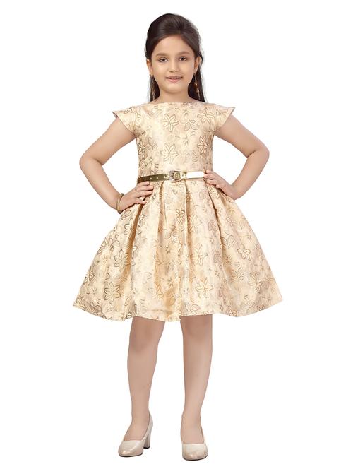 girls round neck cape sleeves frock - 20568296 -  Standard Image - 0
