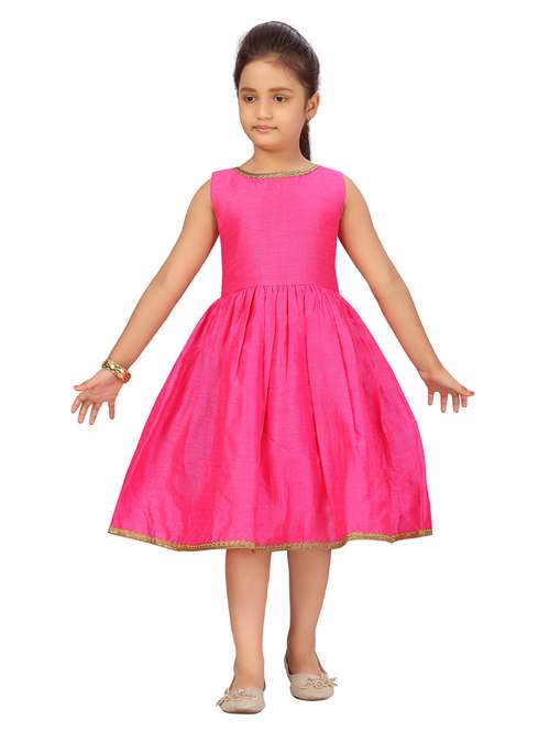 girls round neck sleeveless frock - 20568313 -  Standard Image - 0
