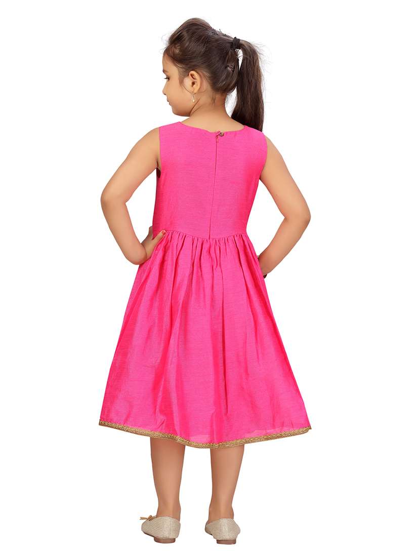 girls round neck sleeveless frock - 20568313 -  Standard Image - 3