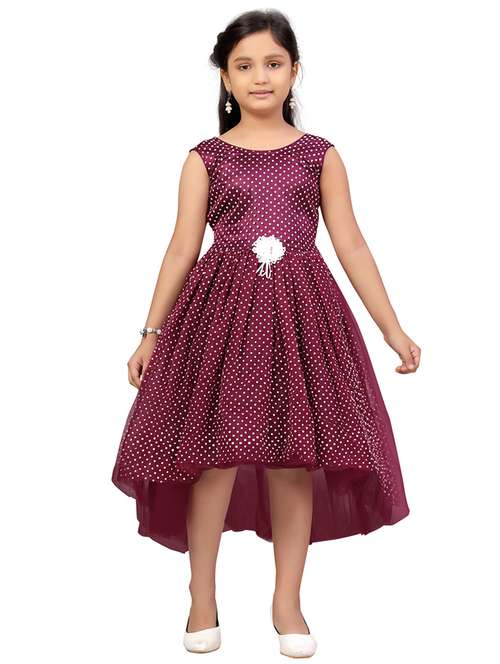 girls round neck sleeveless frock - 20568345 - Standard Image - 0