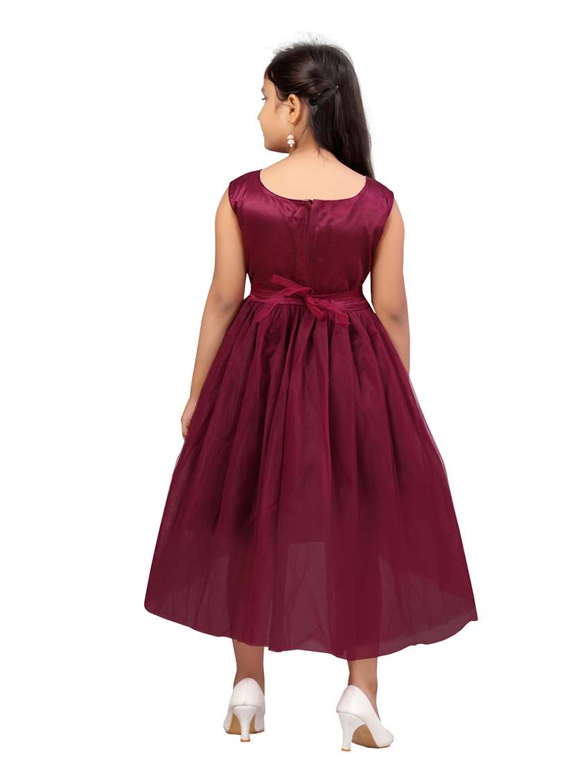 girls round neck sleeveless frock - 20568345 - Standard Image - 3