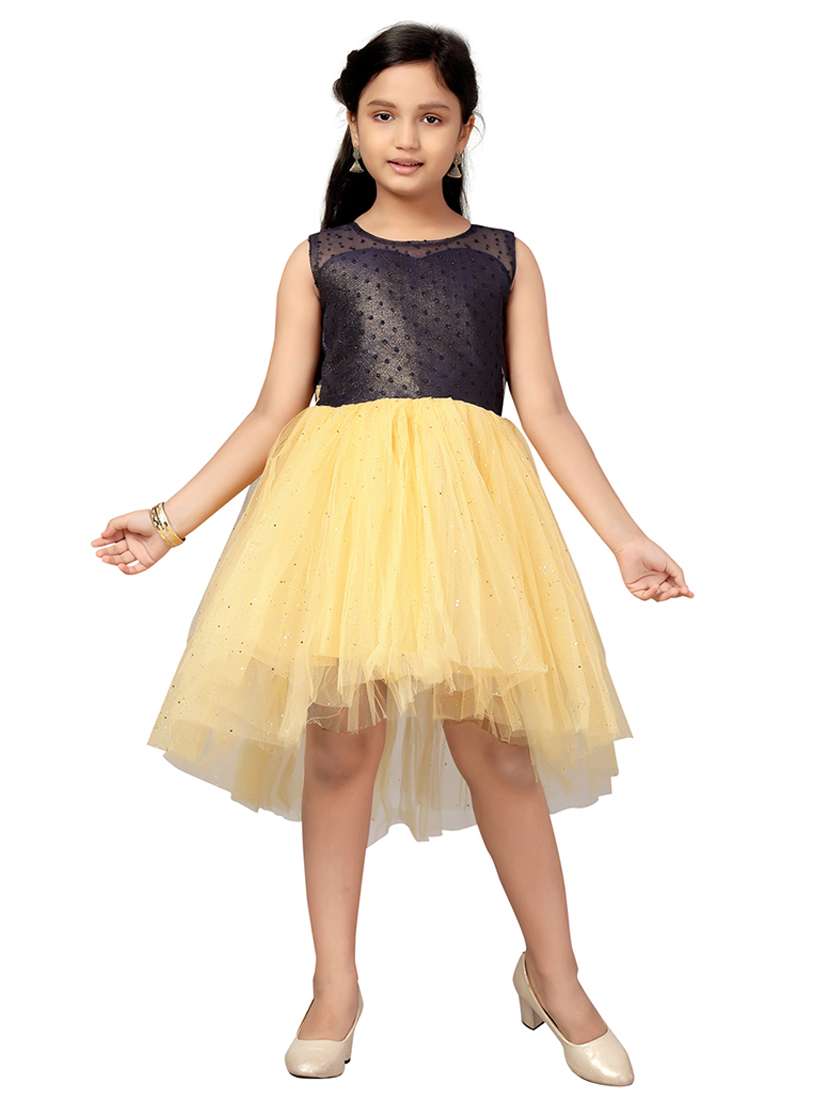 girls round neck sleeveless frock - 20568346 -  Zoom Image - 0