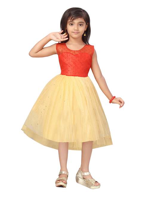 girls round neck sleeveless frock - 20568347 -  Standard Image - 0