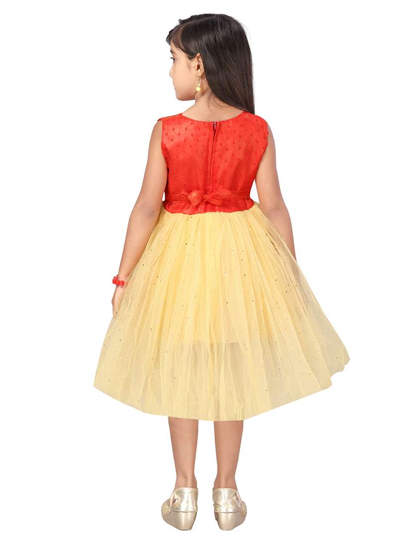 girls round neck sleeveless frock - 20568347 -  Standard Image - 3