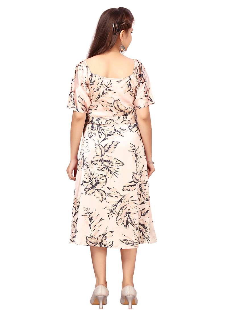 girls square neck short sleeves frock - 20568387 -  Standard Image - 3