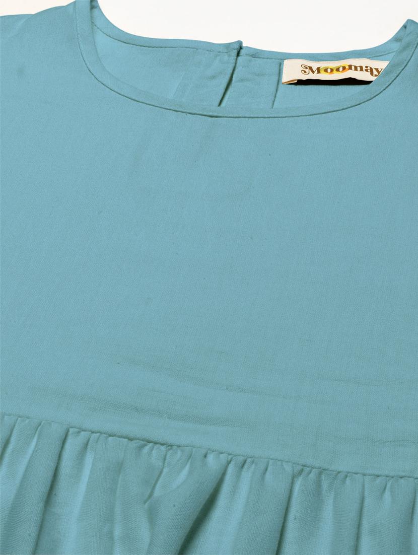 women solid tiered short dress - 20570724 - Standard Image - 5