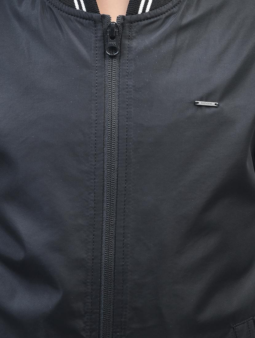 boys solid neck detailed bomber jacket - 20570917 - Standard Image - 5