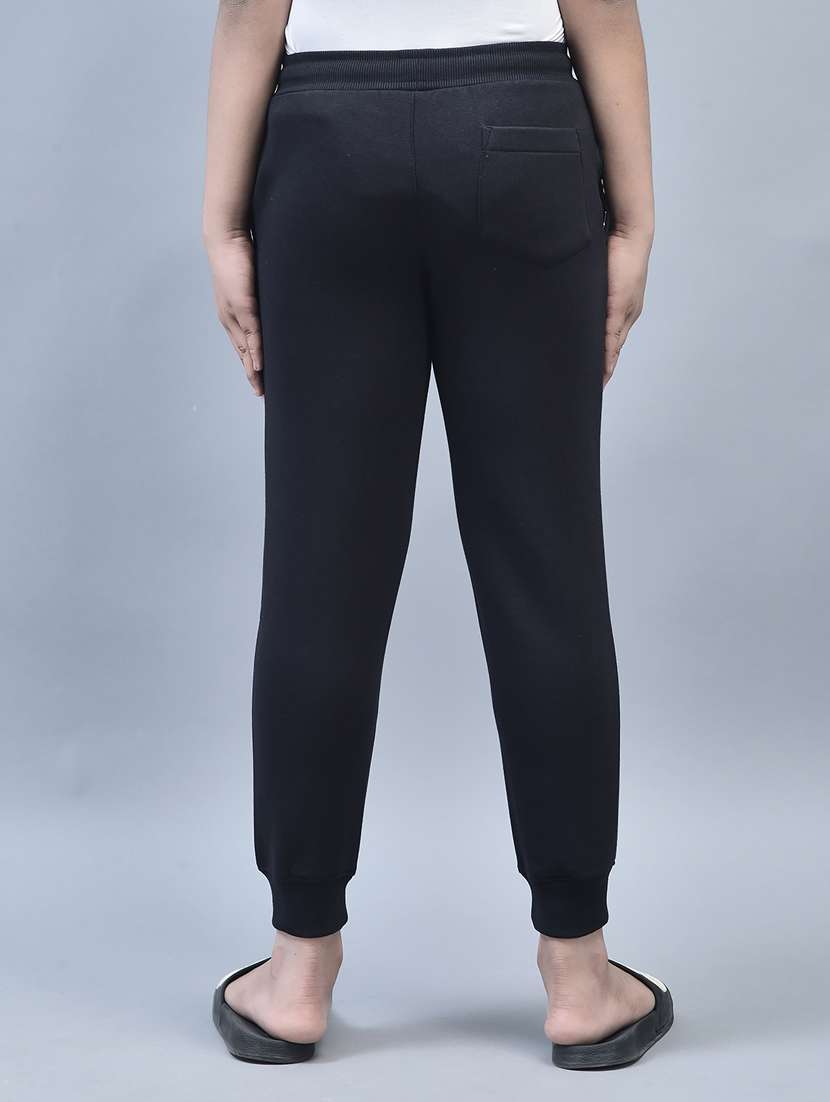 boys solid typographic placement print jogger - 20570918 -  Standard Image - 3