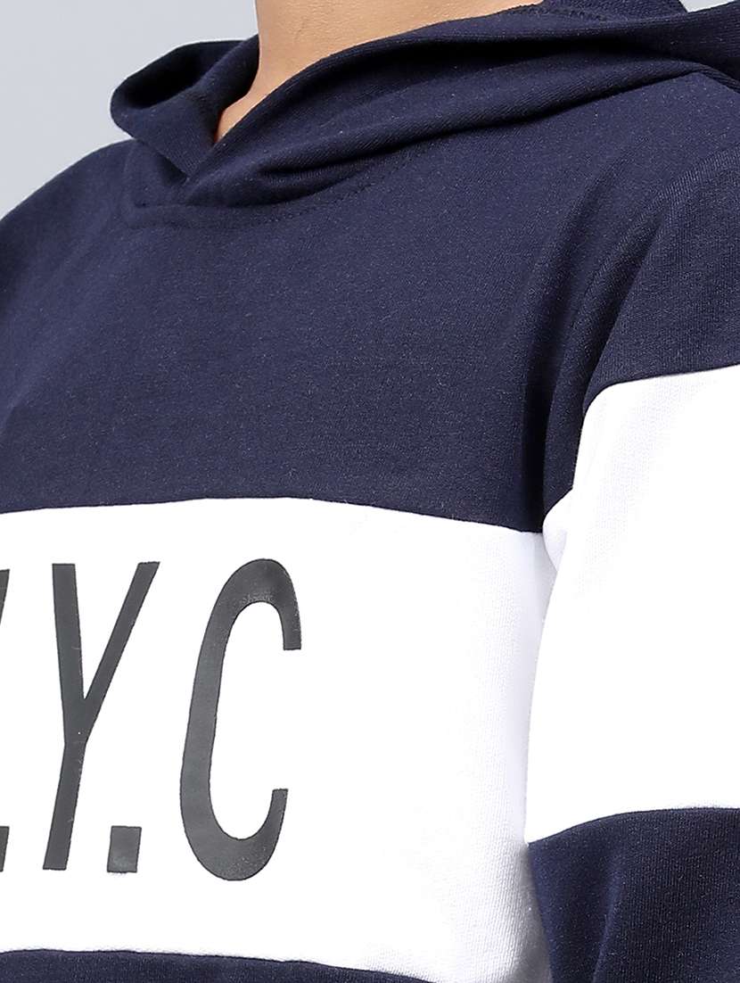 boys navy blue & white track wear - 20571207 -  Standard Image - 3