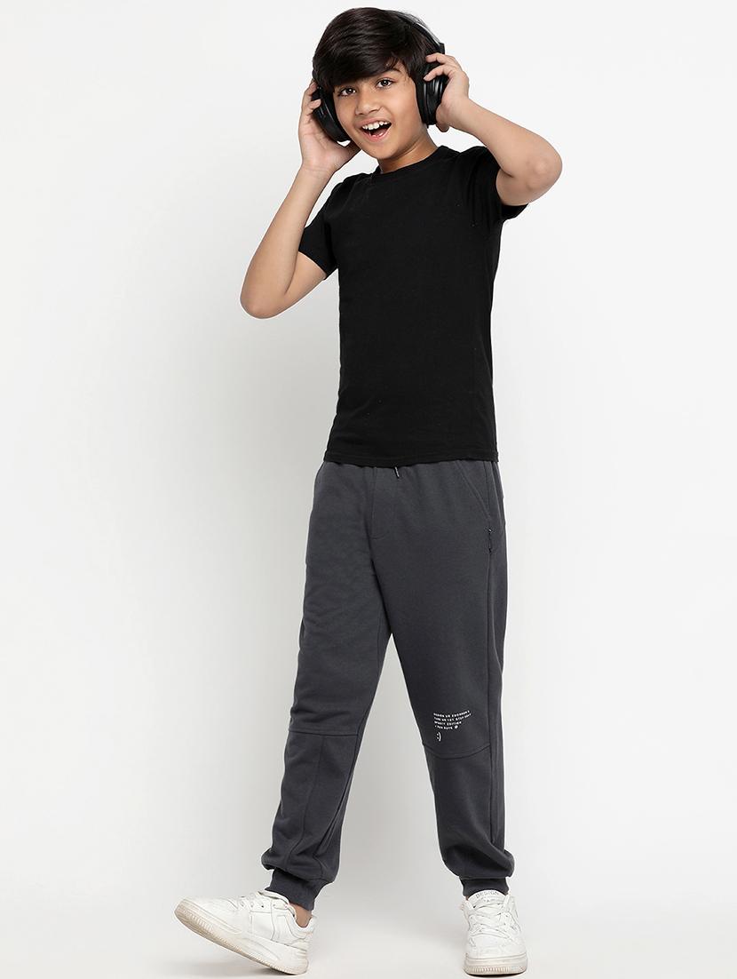 boys solid mid rise jogger - 20571213 - Standard Image - 3