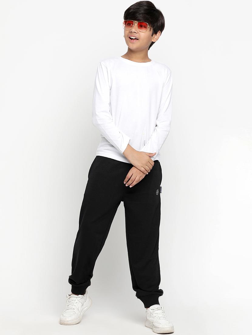 boys solid mid rise jogger - 20571214 - Standard Image - 3