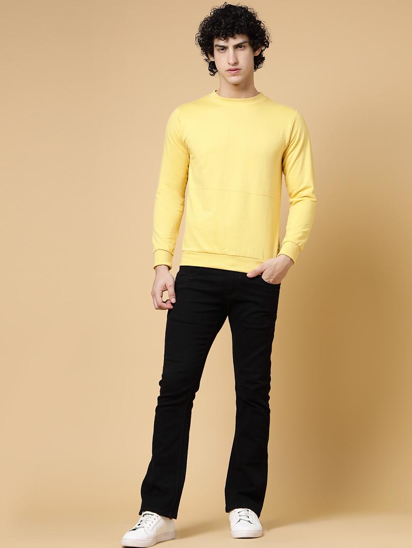 men solid long sleeve sweatshirt - 20572316 - Standard Image - 3