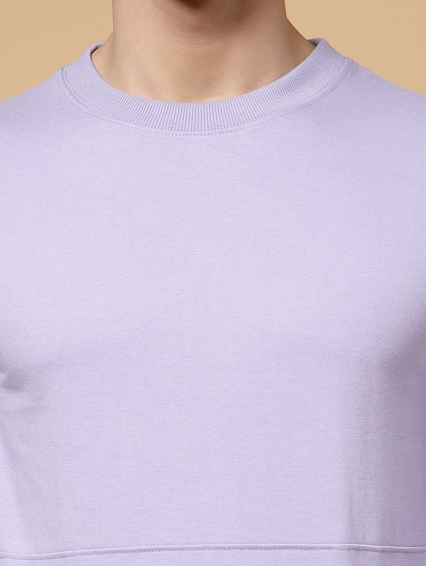 men solid long sleeve sweatshirt - 20572317 -  Standard Image - 3