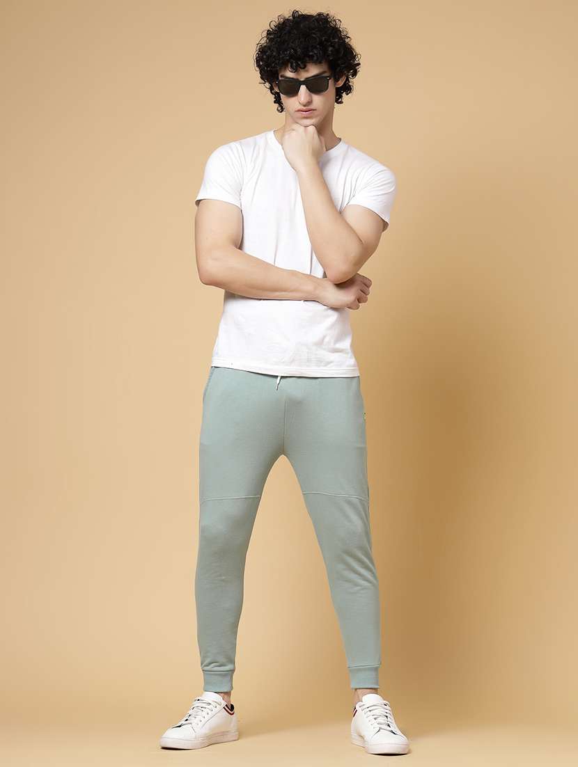 men solid cotton jogger - 20572319 - Standard Image - 3