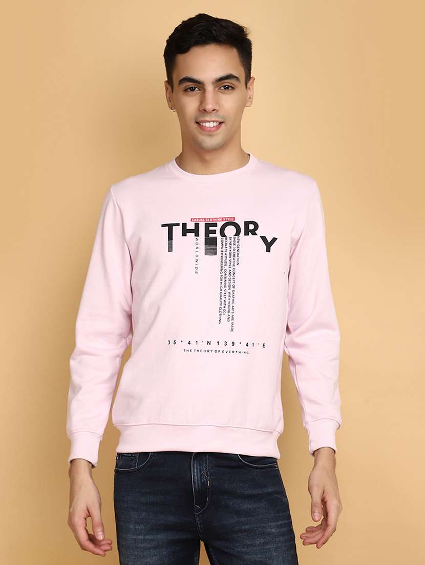 mauve printed sweatshirt