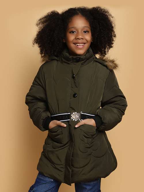 girls solid color henley neck jacket - 20572446 - Standard Image - 0