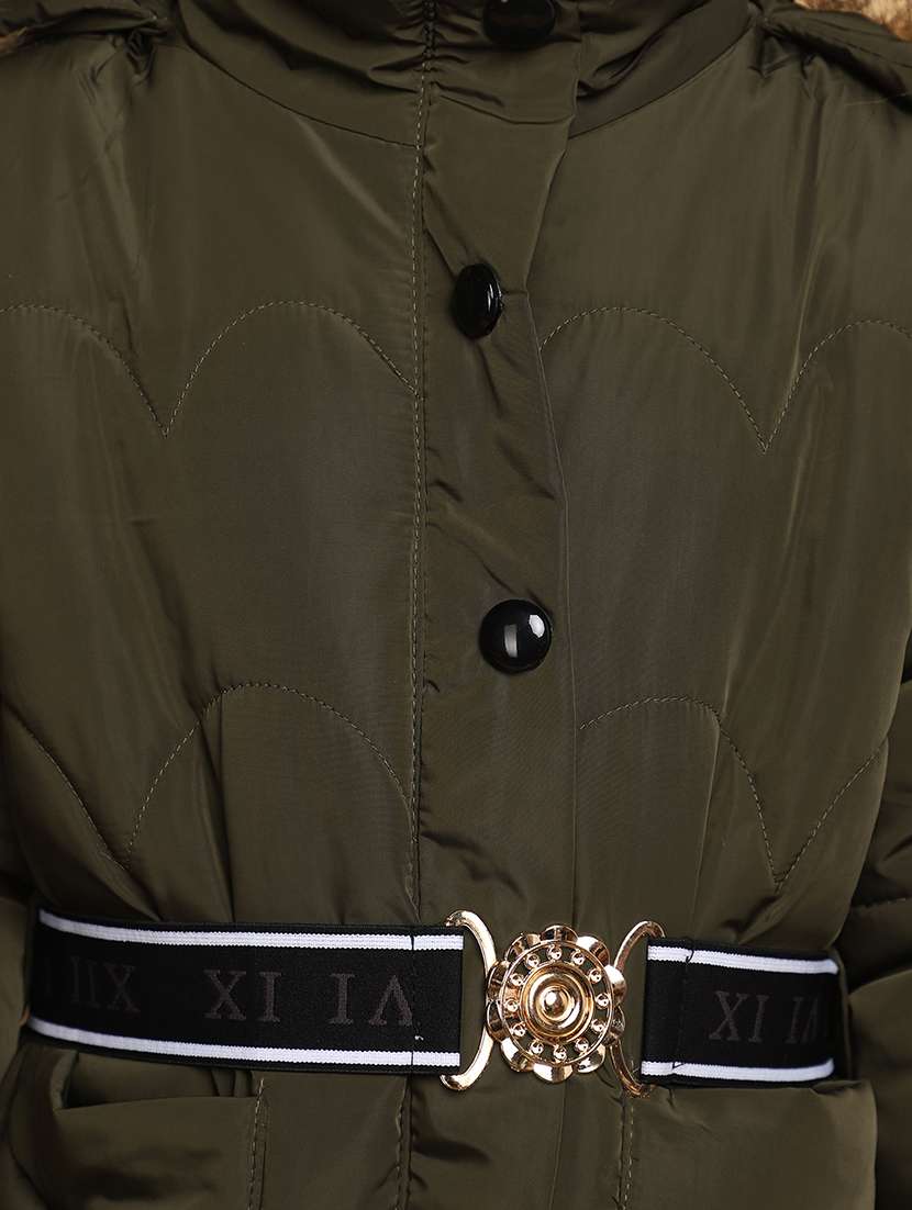 girls solid color henley neck jacket - 20572446 - Standard Image - 5